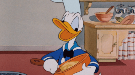 Pato Donald em "Donald, O Cozinheiro"