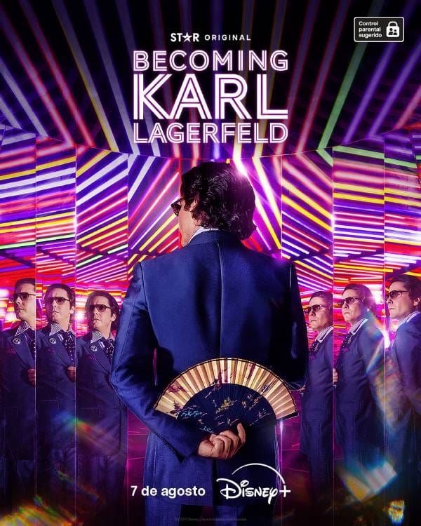 Becoming Karl Lagerfeld Disney+ pôster da série 2024