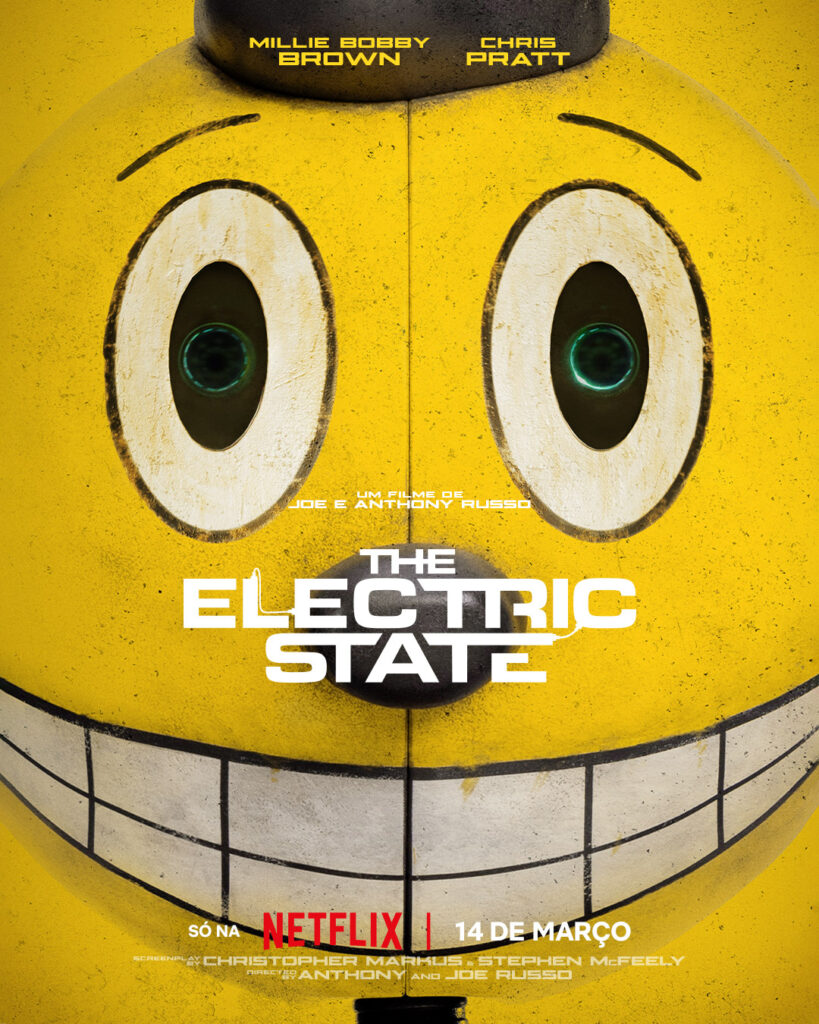 Millie Bobby Brown e Chris Pratt estrelam ‘The Electric State’ veja o teaser trailer do novo filme da Netflix