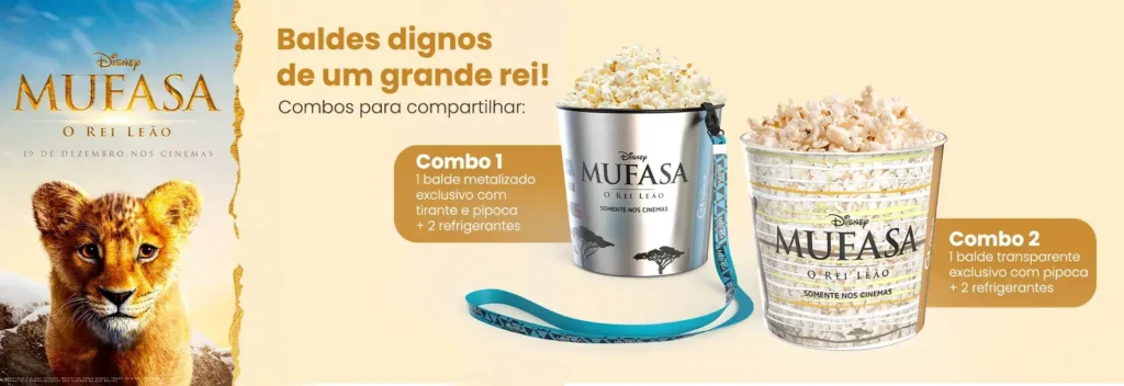 Balde Mufasa Rei Leão do Cine araújo