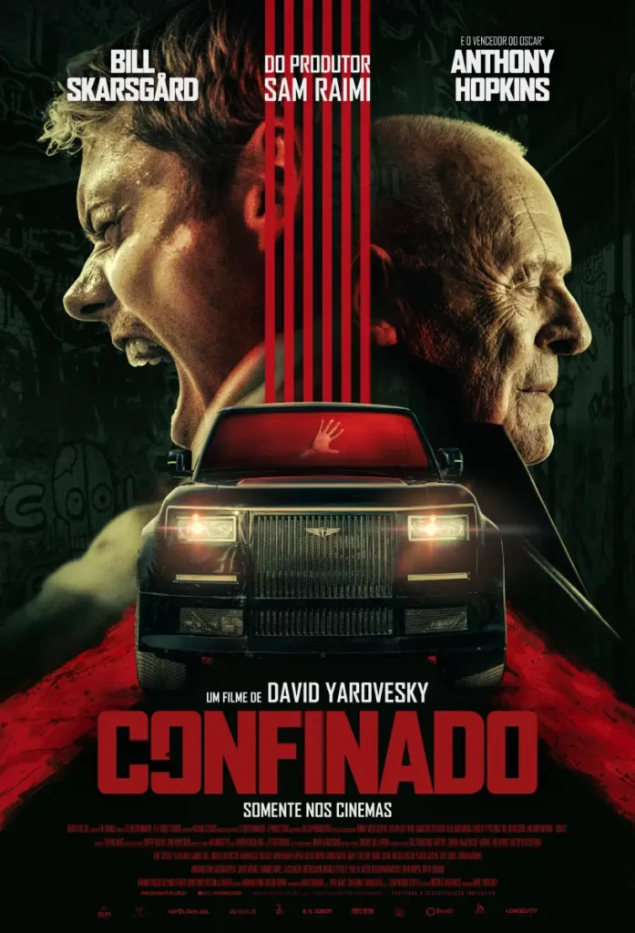 ‘Confinado’, thriller com Bill Skarsgård e Anthony Hopkins, ganha data de estreia saiba onde assistir