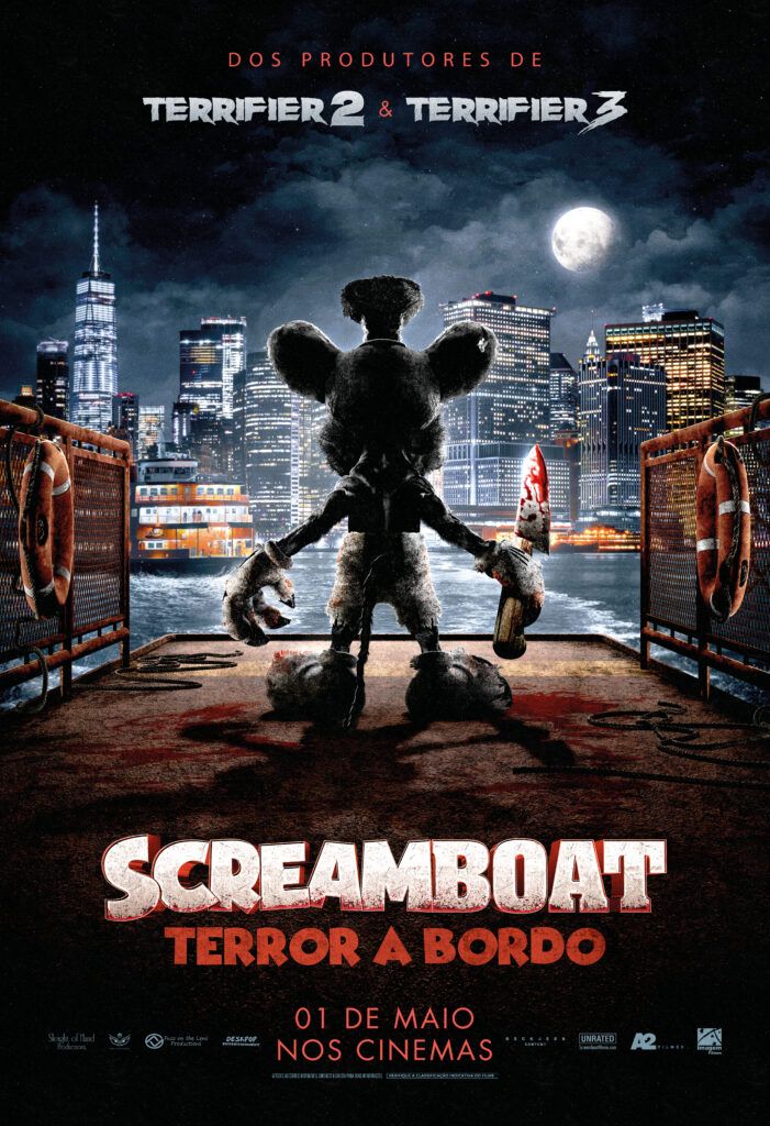 Mickey do terror dos produtores de Terrifier 2 e 3, ‘Screamboat Terror A Bordo’ ganha trailer; VEJA!
