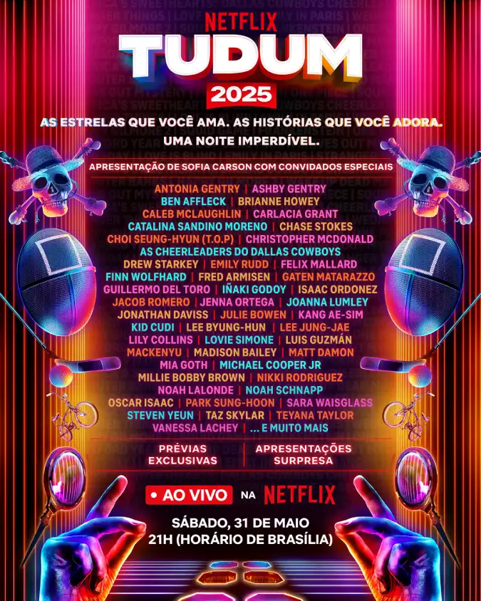 Tudum 2025_ Netflix anuncia Lady Gaga e line-up completo - veja as atrações