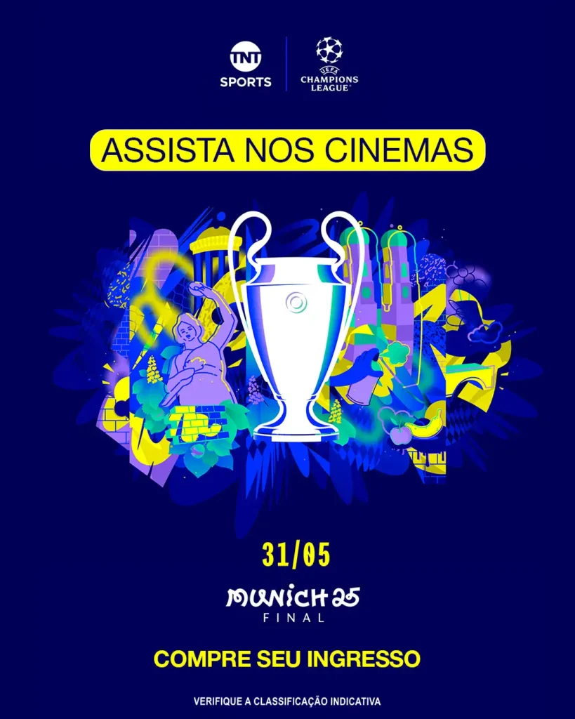 Compre ingressos para assistir ao vivo à grande final da UEFA Champions League 2025 no cinema: saiba quando acontece e como adquirir os seus