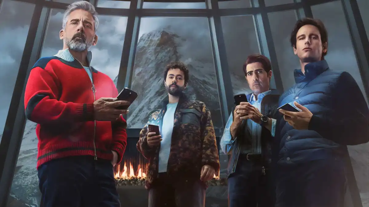 Confira a crítica do filme "Mountainhead", drama de 2025 com Steve Carell, disponível para assistir na HBO Max.