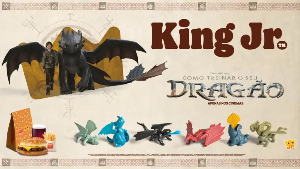 Mate sua fome de dragão com os personagens de ‘Como Treinar o Seu Dragão’ no Burger King VEJA!