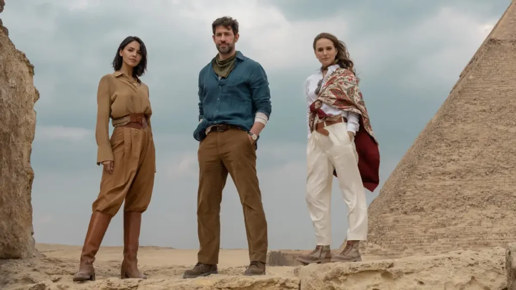 Confira a crítica do filme "A Fonte da Juventude", com John Krasinski, Natalie Portman e Eiza González, disponível na Apple TV+