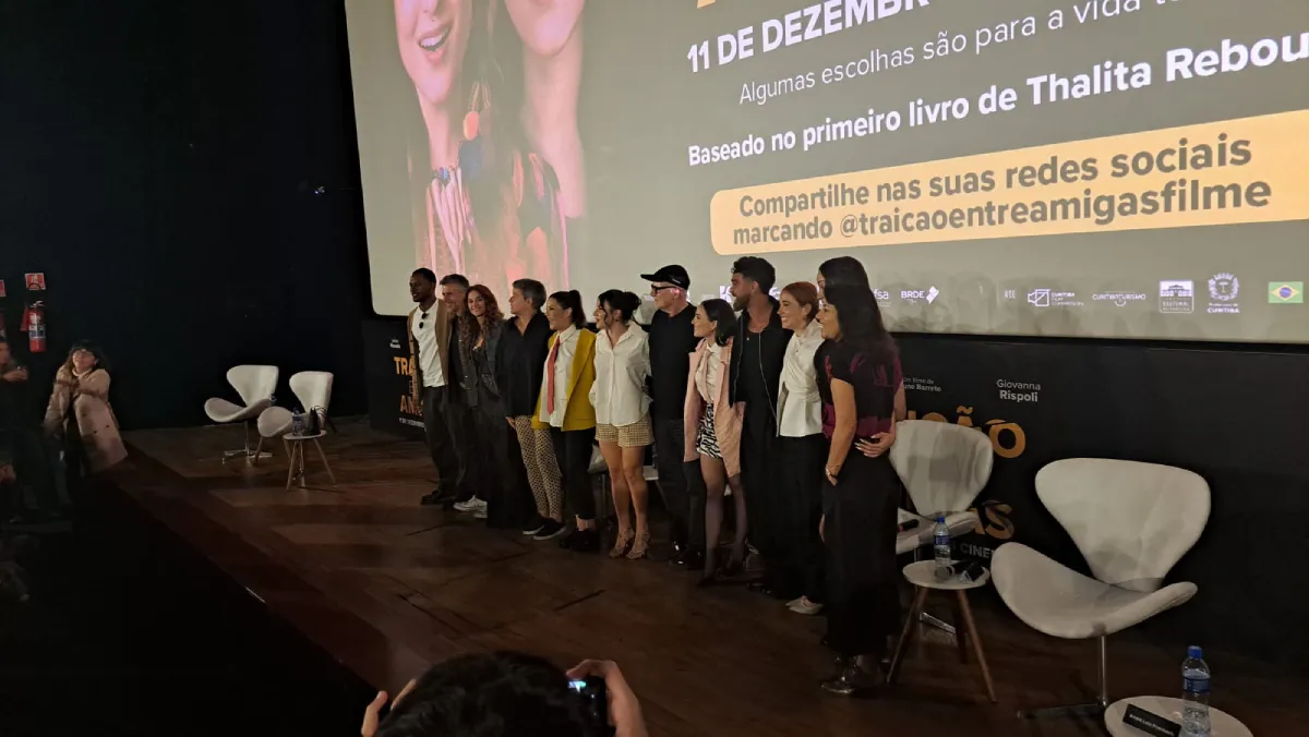 filme traição entre amigas cabine e coletiva de imprensa exclusivo Flixlândia foto Cleon 2025 (1)