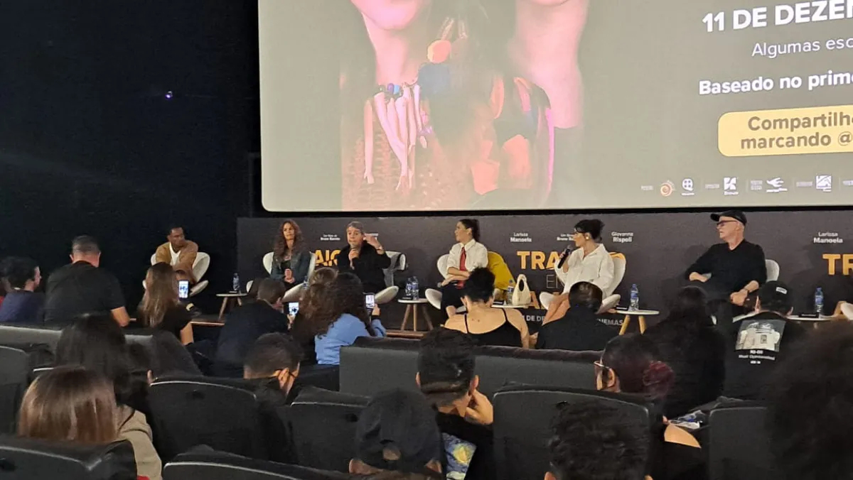 filme traição entre amigas cabine e coletiva de imprensa exclusivo Flixlândia foto Cleon 2025 (2)