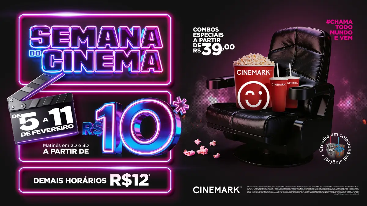 Semana do Cinema 2026 quais cinemas participam da promoção de filmes a R$ 10 (1)