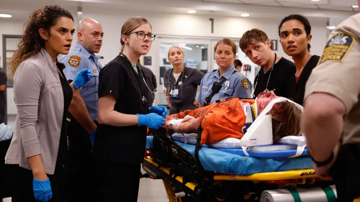 The Pitt vai ter 3 temporada sepideh-moafi-taylor-dearden-katherine-lanasa-gerran-howell-supriya-ganesh