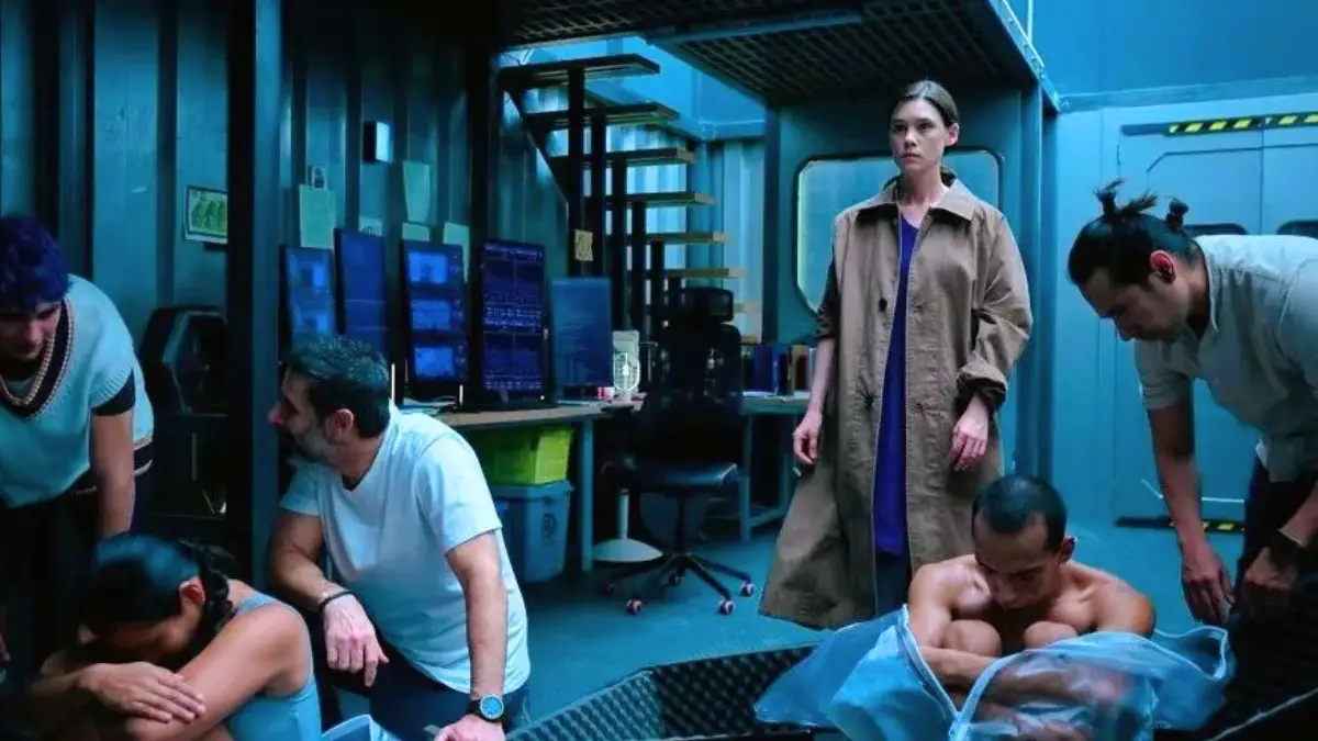 Personagens da série Futuro Deserto da Netflix em cena