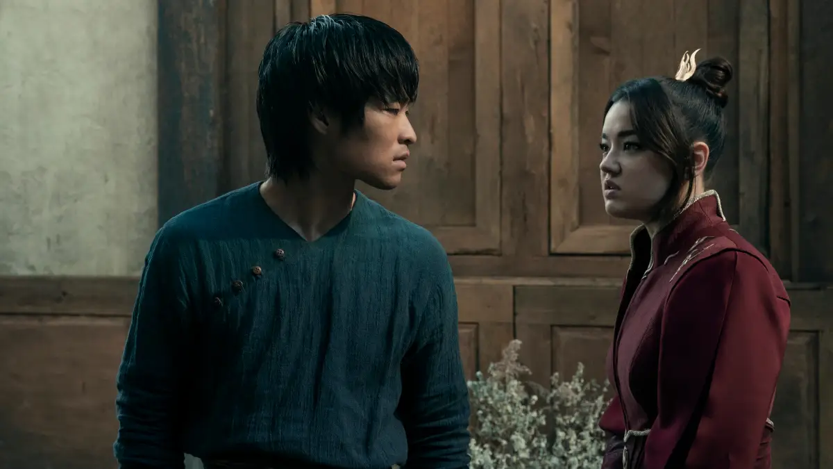 Personagens de Avatar O Último Mestre do Ar em cena da temporada 2 da série