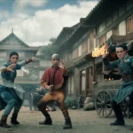Personagens de Avatar O Último Mestre do Ar em cena da temporada 2 da série