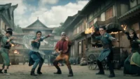 Personagens de Avatar O Último Mestre do Ar em cena da temporada 2 da série