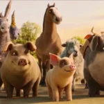 cena do filme A Revolução dos Bichos, animação de 2025