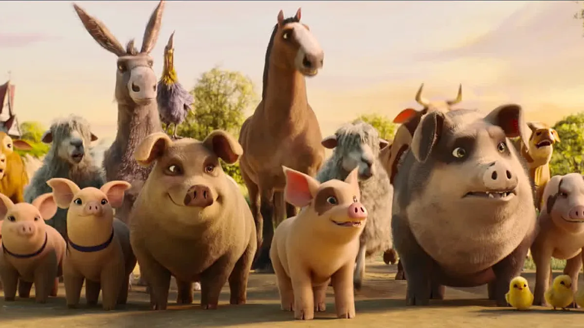 cena do filme A Revolução dos Bichos, animação de 2025