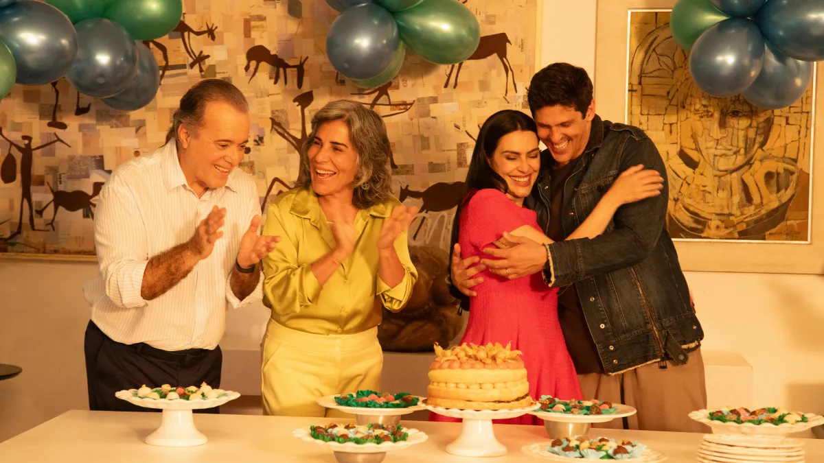 Cleo Pires, Gloria Pires, Tony Ramos e Rafa Infante