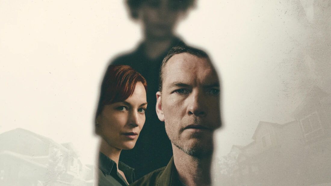 Sam Worthington e Britt Lower na série Eu Vou Te Encontrar, de 2026, da Netflix
