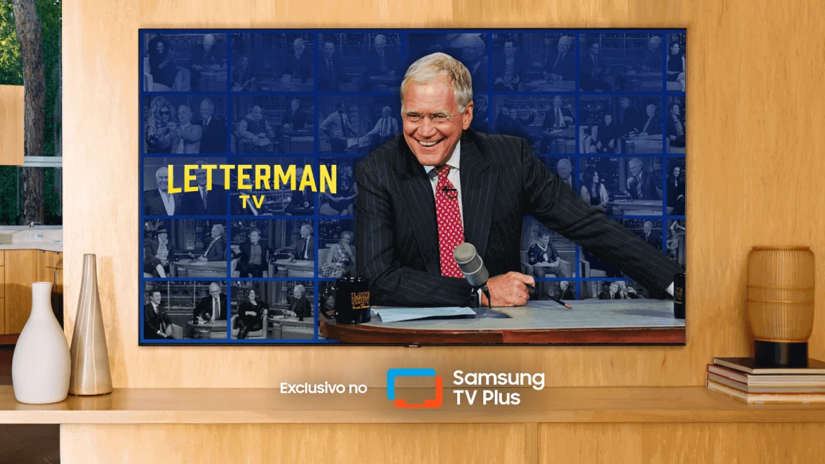 Samsung TV Plus lança canal exclusivo dedicado a David Letterman