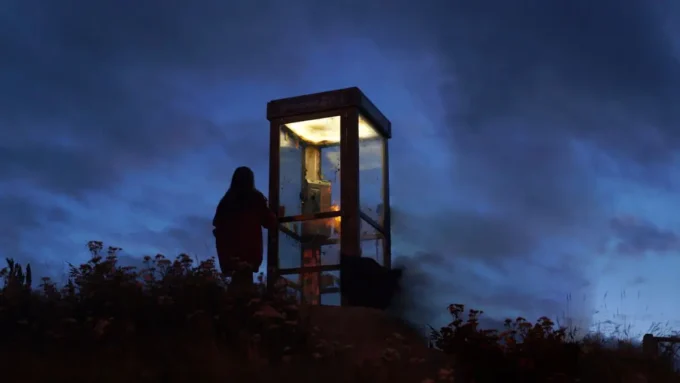 cena do filme Risa e o Telefone do Vento de 2026 da Netflix