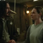 Billy Postlethwaite e Rebecca Ferguson no episódio 5 da temporada 3 de Silo no Apple TV