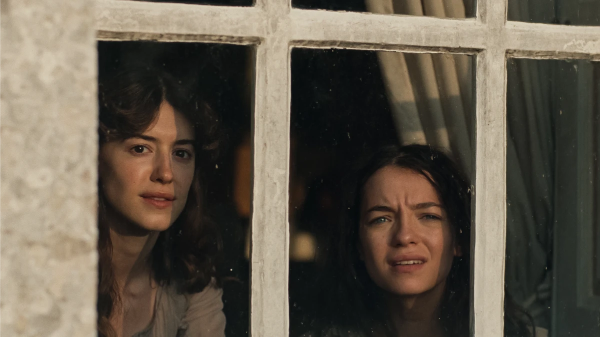 Daisy Edgar-Jones e Esmé Creed-Miles em cena do filme Razão e Sensibilidade de 2026