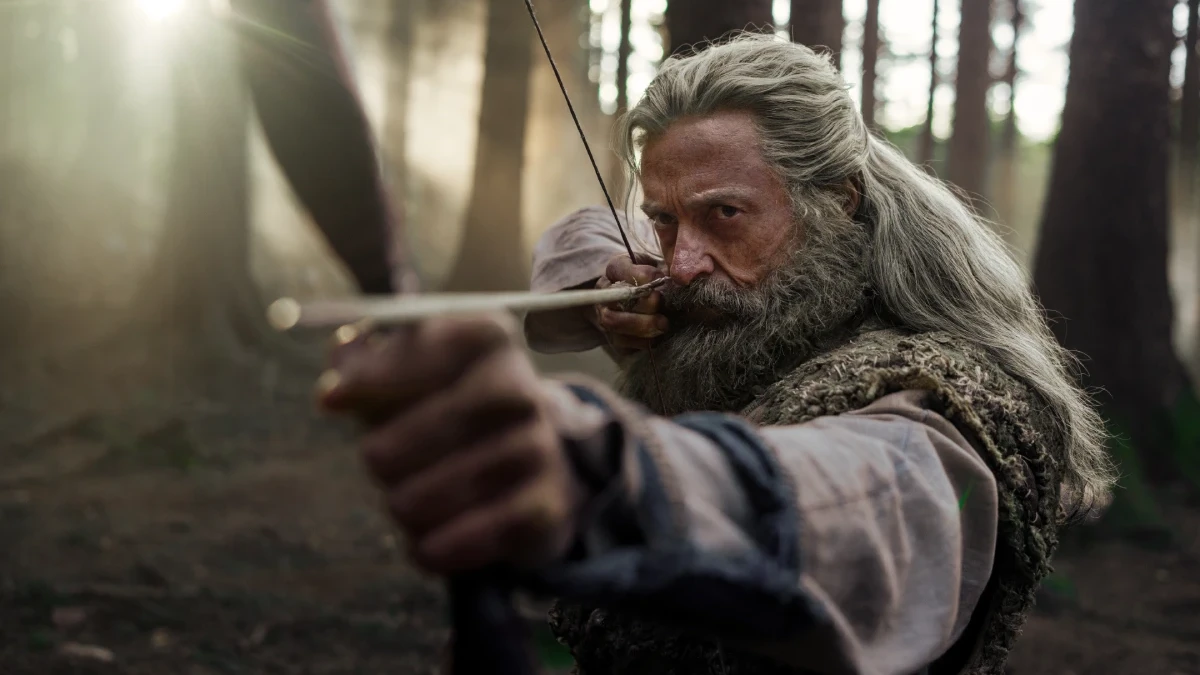 Hugh Jackman em A Morte de Robin Hood