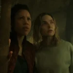 Remmie Milner e Rebecca Ferguson no episódio 4 da temporada 3 de Silo no Apple TV