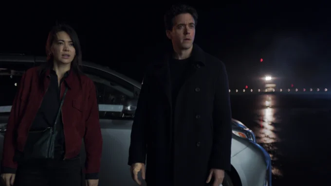 Jessica Henwick e Ashley Zukerman no episódio 6 da temporada 3 de Silo no Apple TV