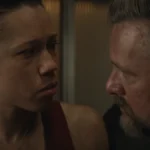 Remmie Milner e Shane McRae no episódio 6 da temporada 3 de Silo no Apple TV