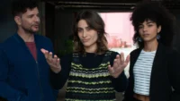 Filme Muito Prazer Daniel de Oliveira, Luisa Arraes e Samantha Jones