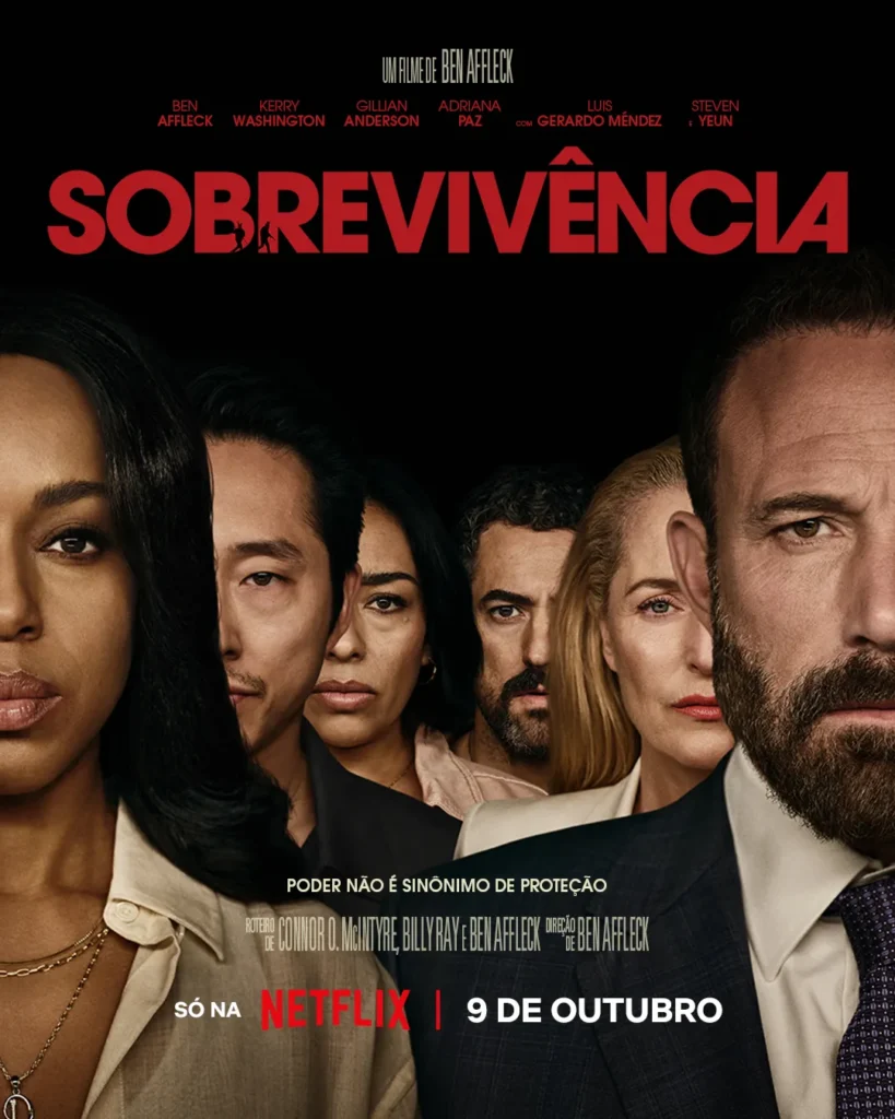 pôster Sobrevivência trailer elenco e data de estreia do filme de 2026 da Netflix
