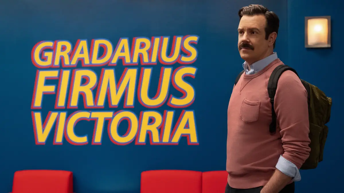 Jason Sudeikis no episódio 9 da temporada 4 de Ted Lasso