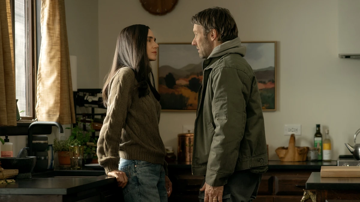 Jennifer Connelly e Joel Edgerton no episódio 1 da 2 temporada de Matéria Escura