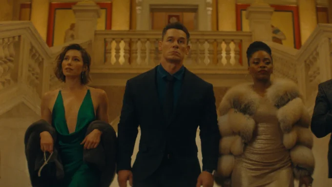 Arturo Castro, Jessica Biel, John Cena, Teyonah Parris e Sam Richardson em Matchbox - O Filme